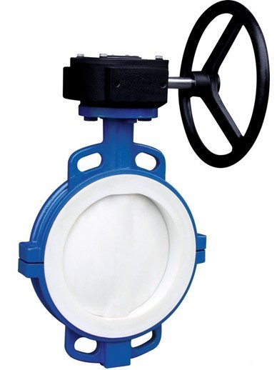 PTFE lined butterfly valve